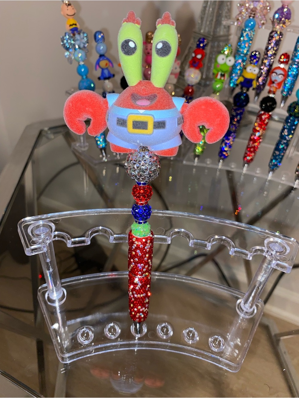 SpongeBob Squarepants Mr. Krabs Pen Topper in Red and Green